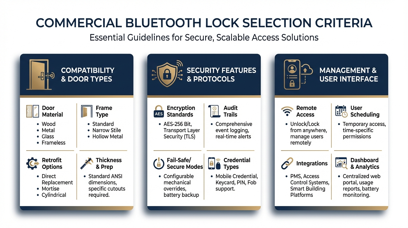 Commercial bluetooth lock system options for San Antonio businesses