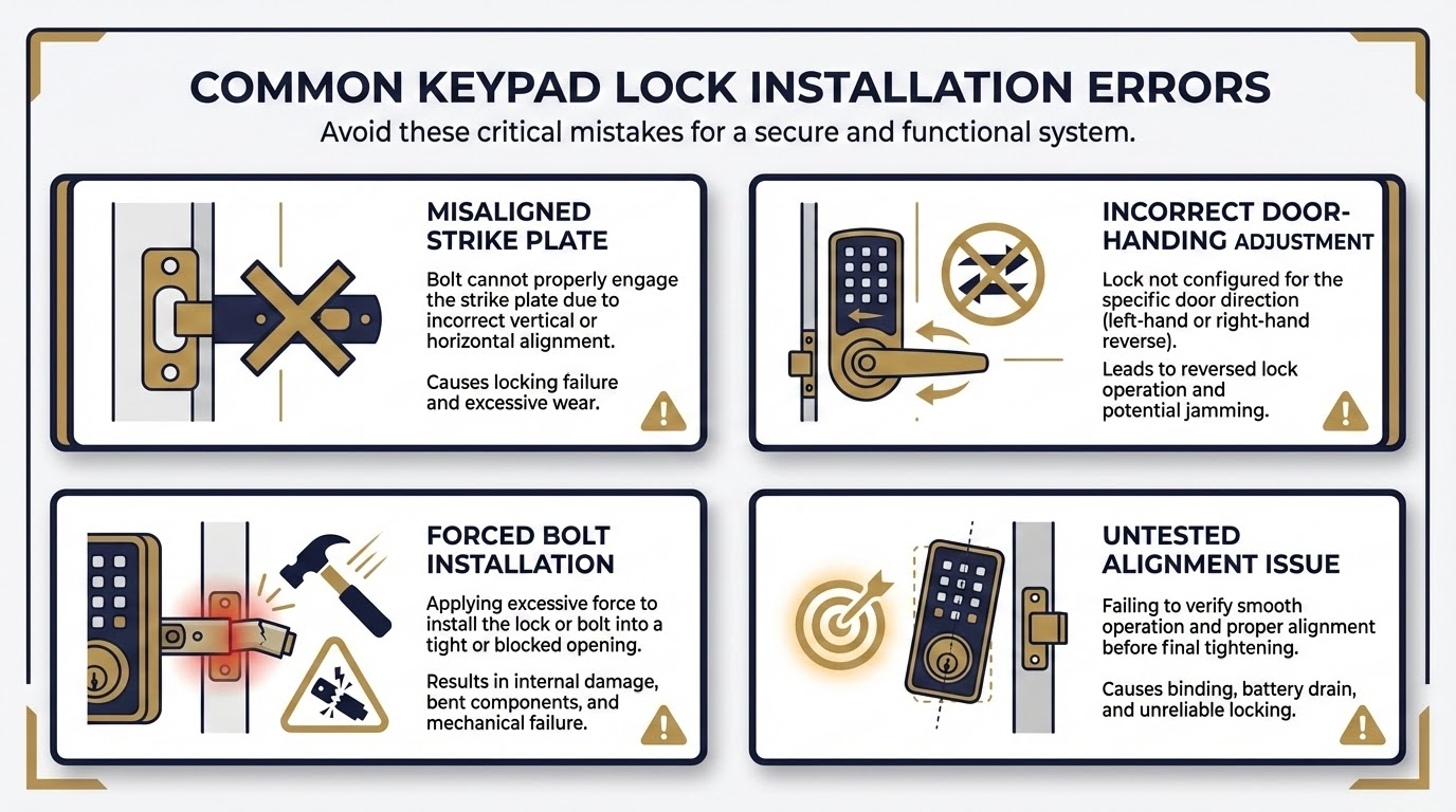 Common Keypad Lock Installation Mistakes to Avoid
