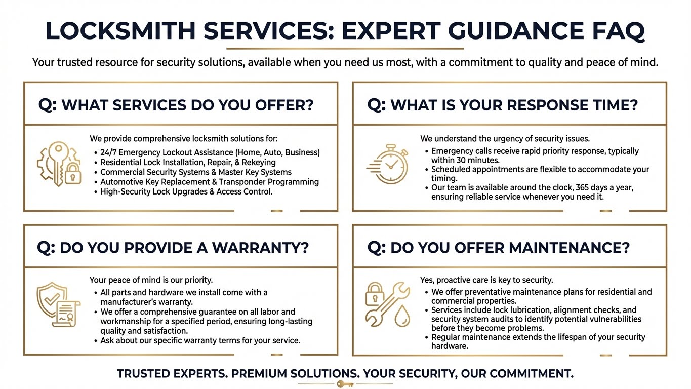 Safe locksmith answering frequently asked questions about safe services in San Antonio