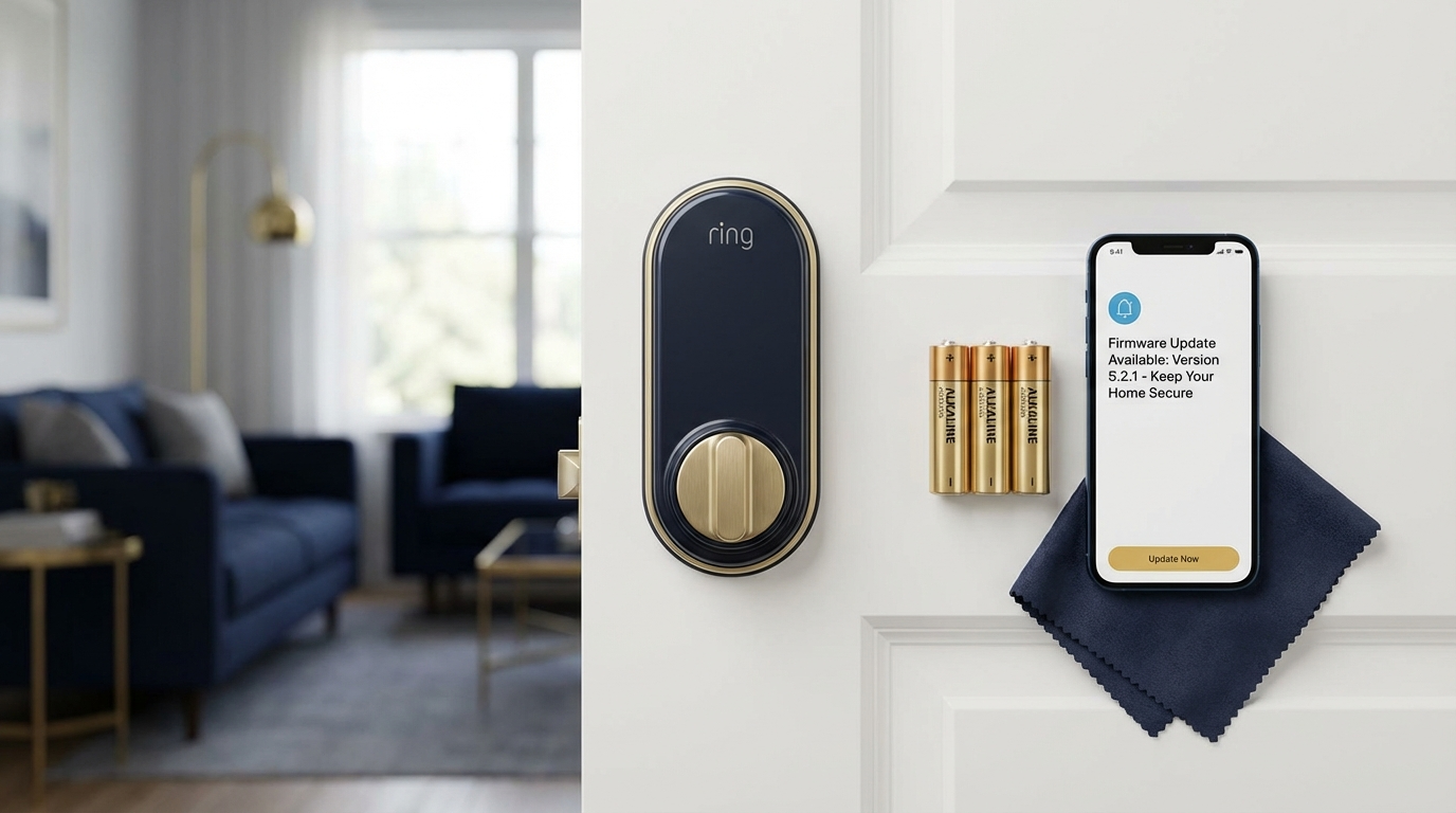 Smart lock maintenance and battery replacement guide