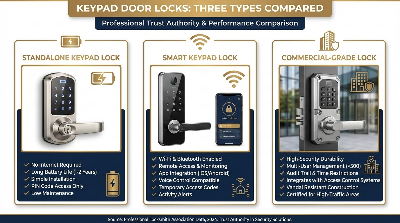 Types of Keypad Door Locks Available in San Antonio