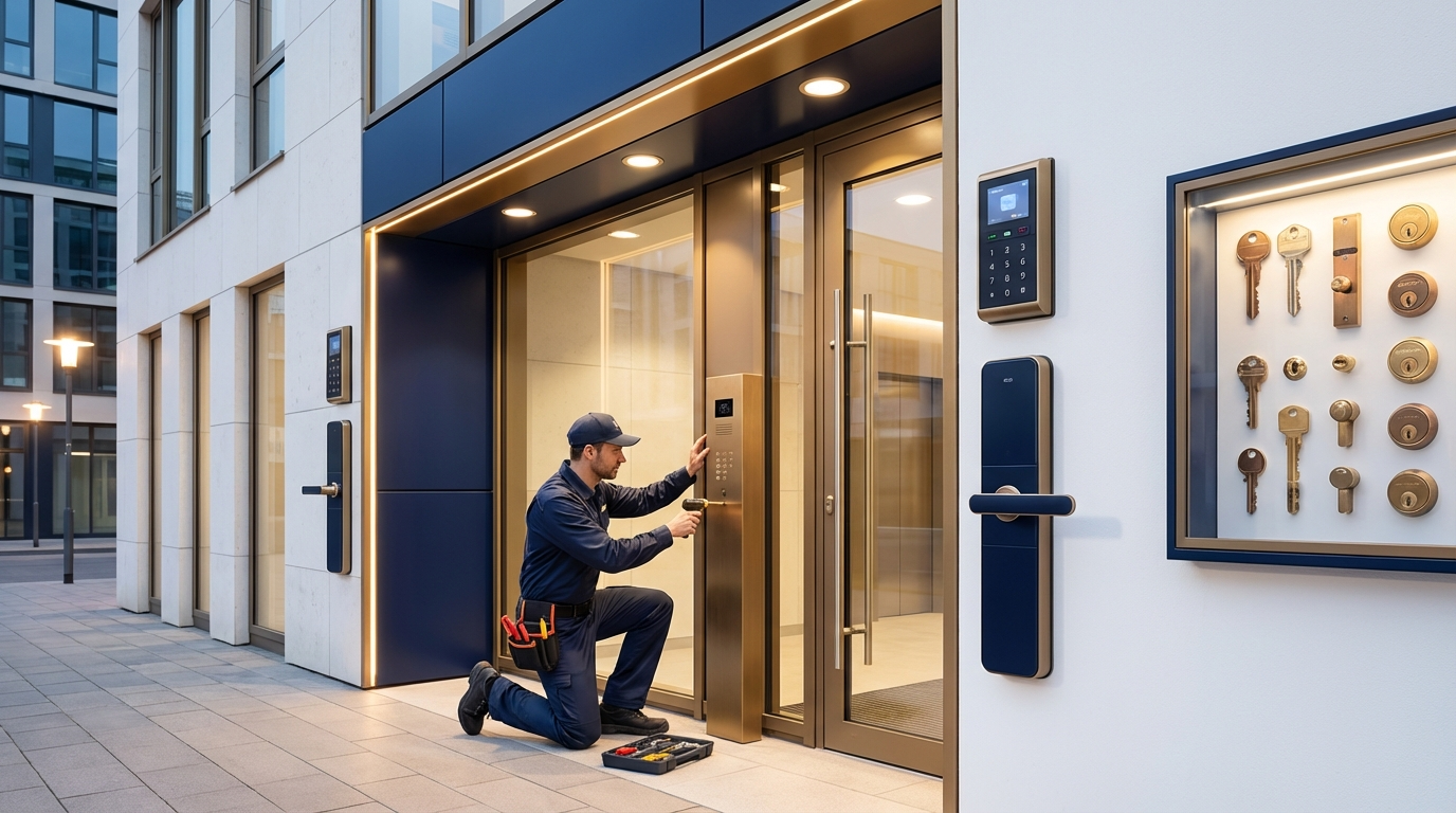Commercial locksmith services available in San Antonio including access control