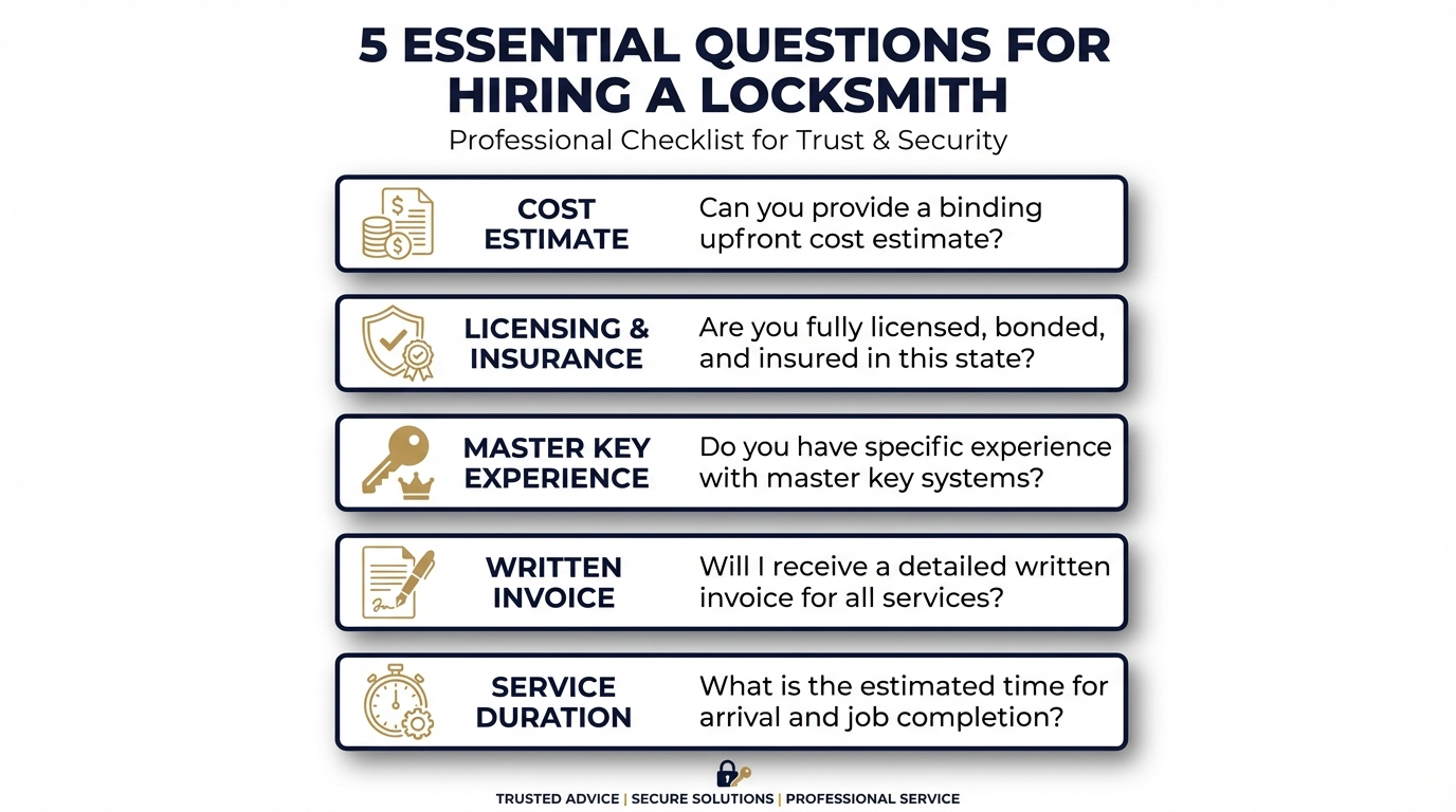 Questions to ask a professional condo locksmith before hiring in San Antonio