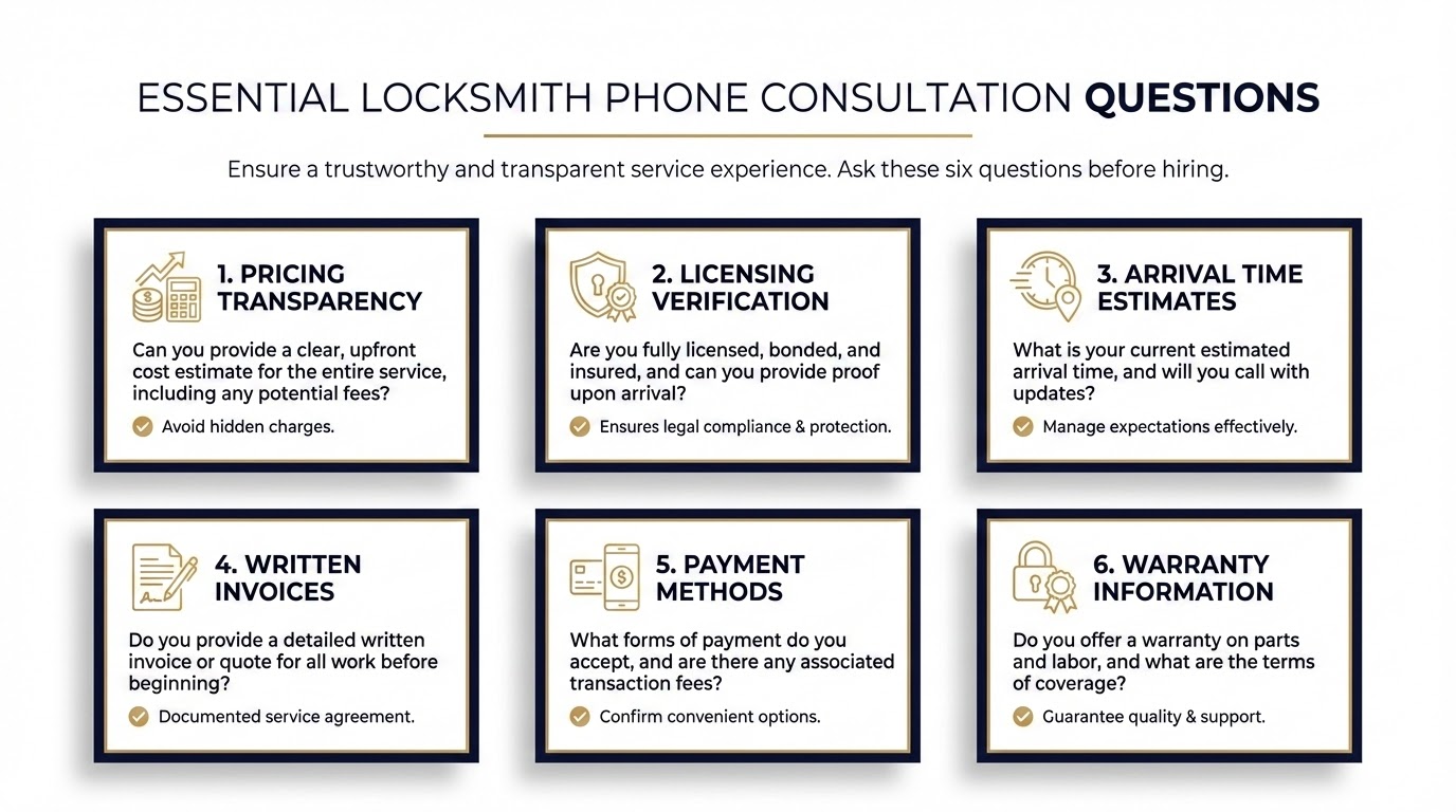 Questions to ask a locksmith before hiring San Antonio