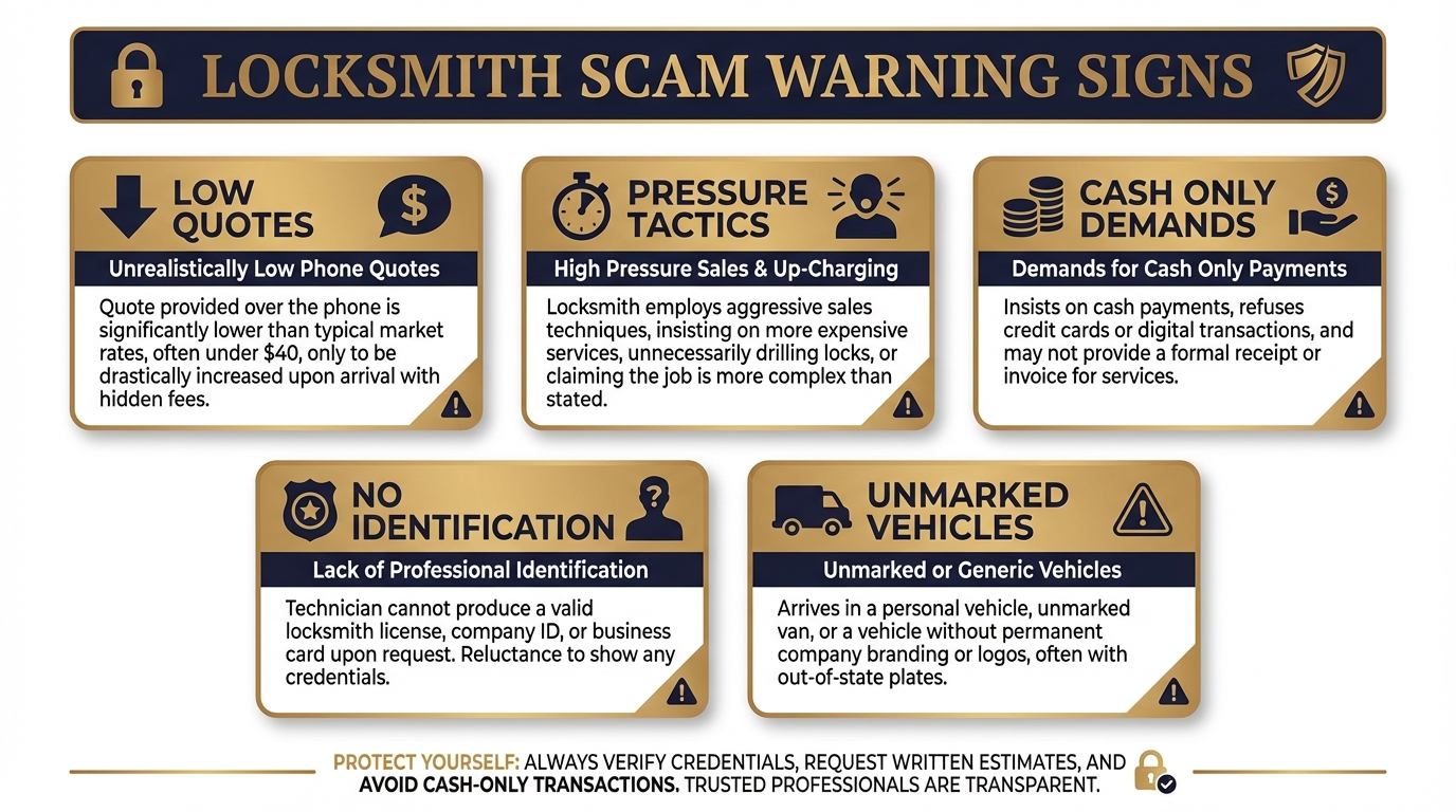 Red flags to watch for when hiring a locksmith in San Antonio