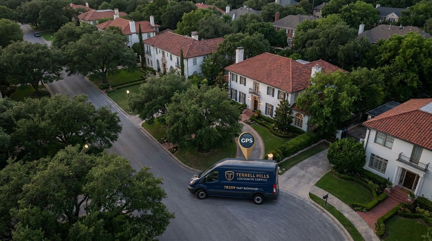 Professional locksmith technician providing local service in Terrell Hills 78209 area