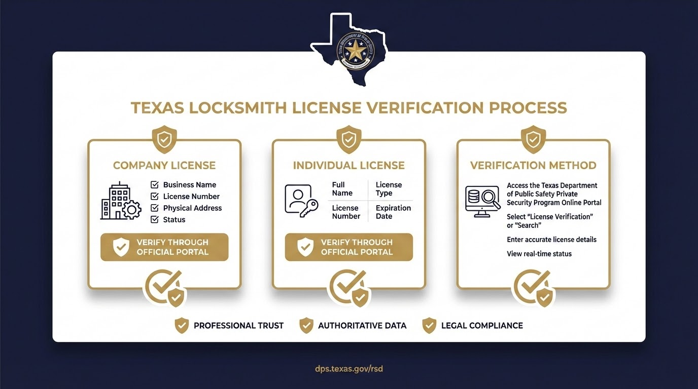 Texas DPS locksmith license verification importance