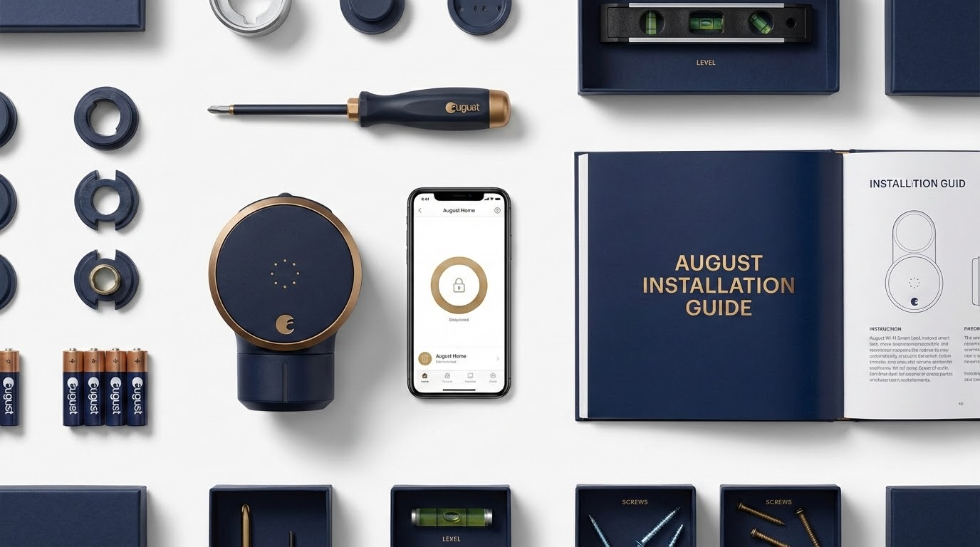 August smart lock installation process by licensed San Antonio locksmith
