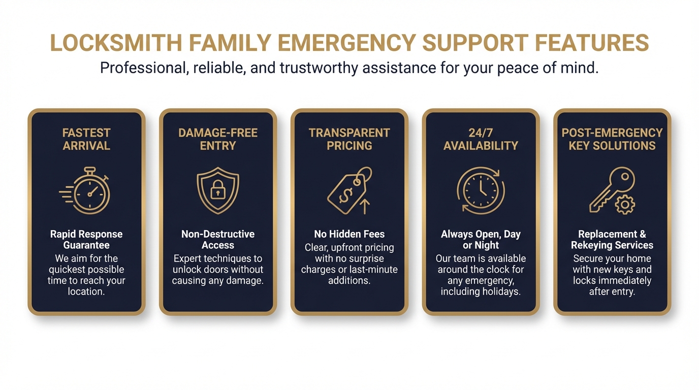 Immediate Response Locksmith San Antonio mobile unit providing emergency car unlock services for families