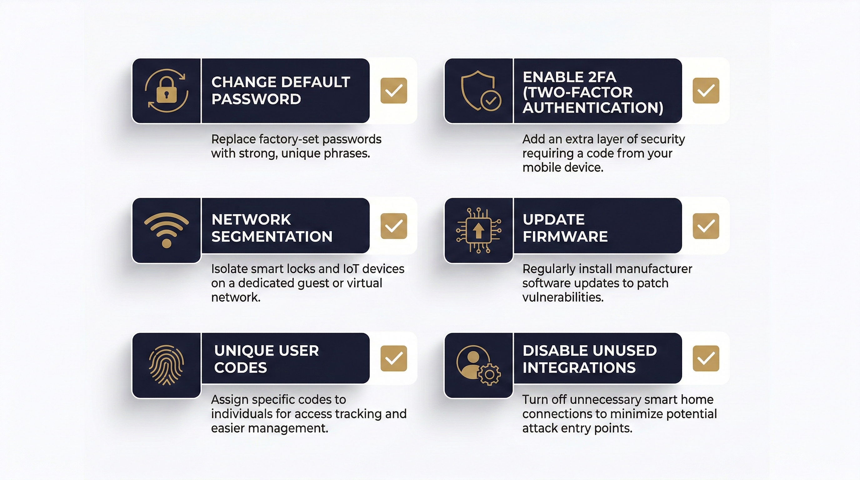 Cybersecurity hardening checklist for smart lock installation and smart home security in San Antonio