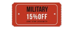 military 15% off